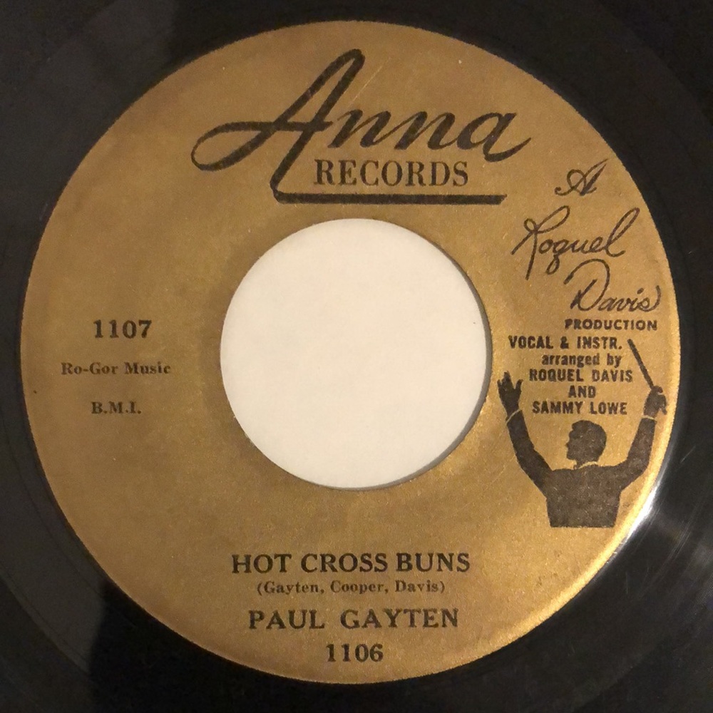 Paul Gayten The Hunch/Hot Cross Buns Vinyl Lp '59
